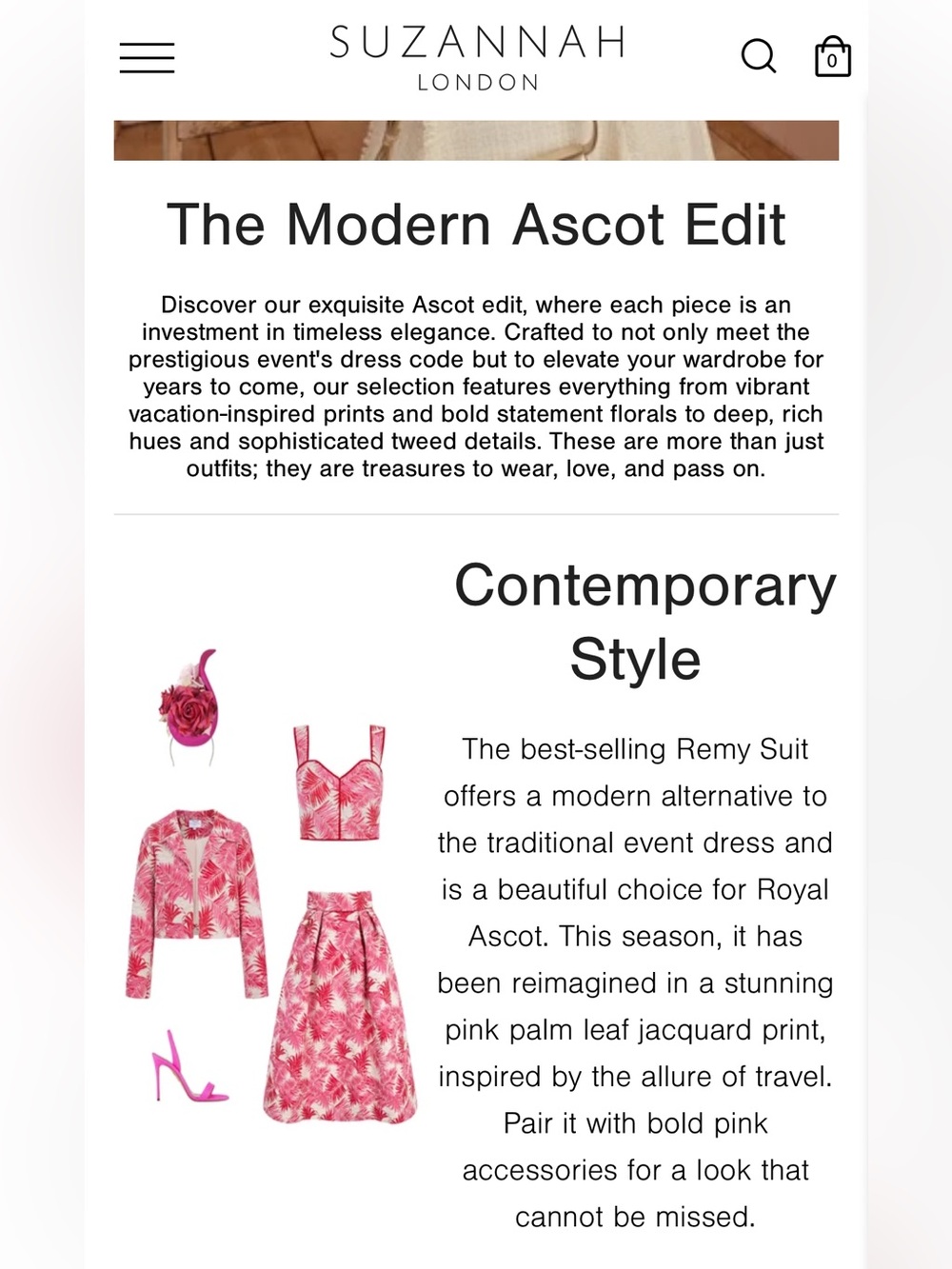 Suzannah London Remy 50’s Jacquard Midi Skirt Pink Palm Print US 10 UK 14 - Picture 8 of 11